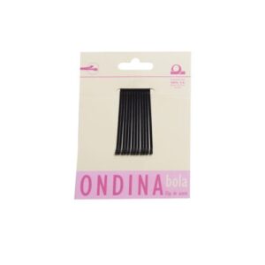 CARTON 12 CLIPS ONDINA BOLA NEGRA 50 MM EUROSTIL
