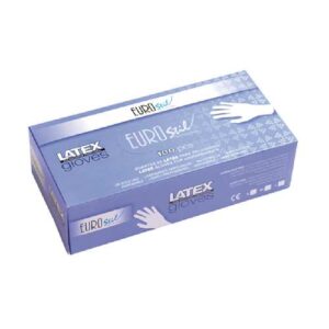 CAJA 100 GUANTES LATEX BLANCO EUROSTIL